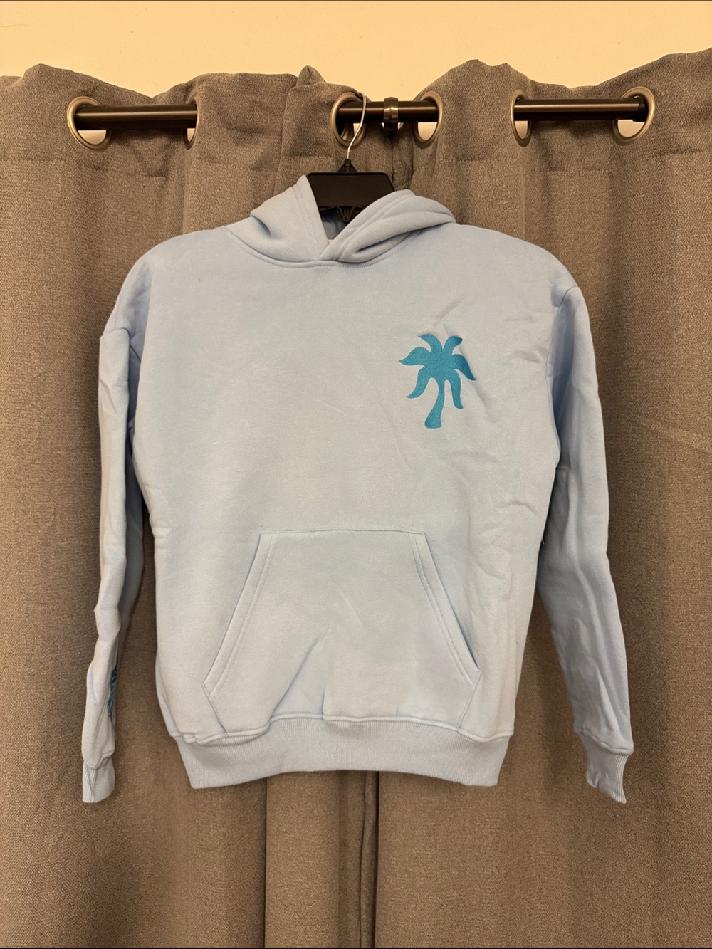 Pink Palm Puff Hoodie